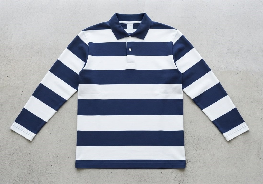 blue strip ( full sleeves polo )